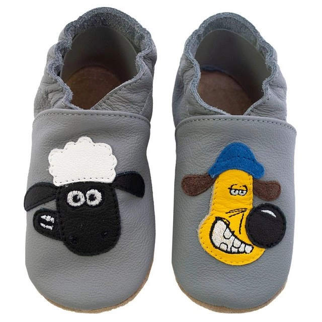 HOBEA-Germany »Kitaschuhe Hausschuhe Kinderschuhe mit Shaun das Schaf« Lauflernschuh