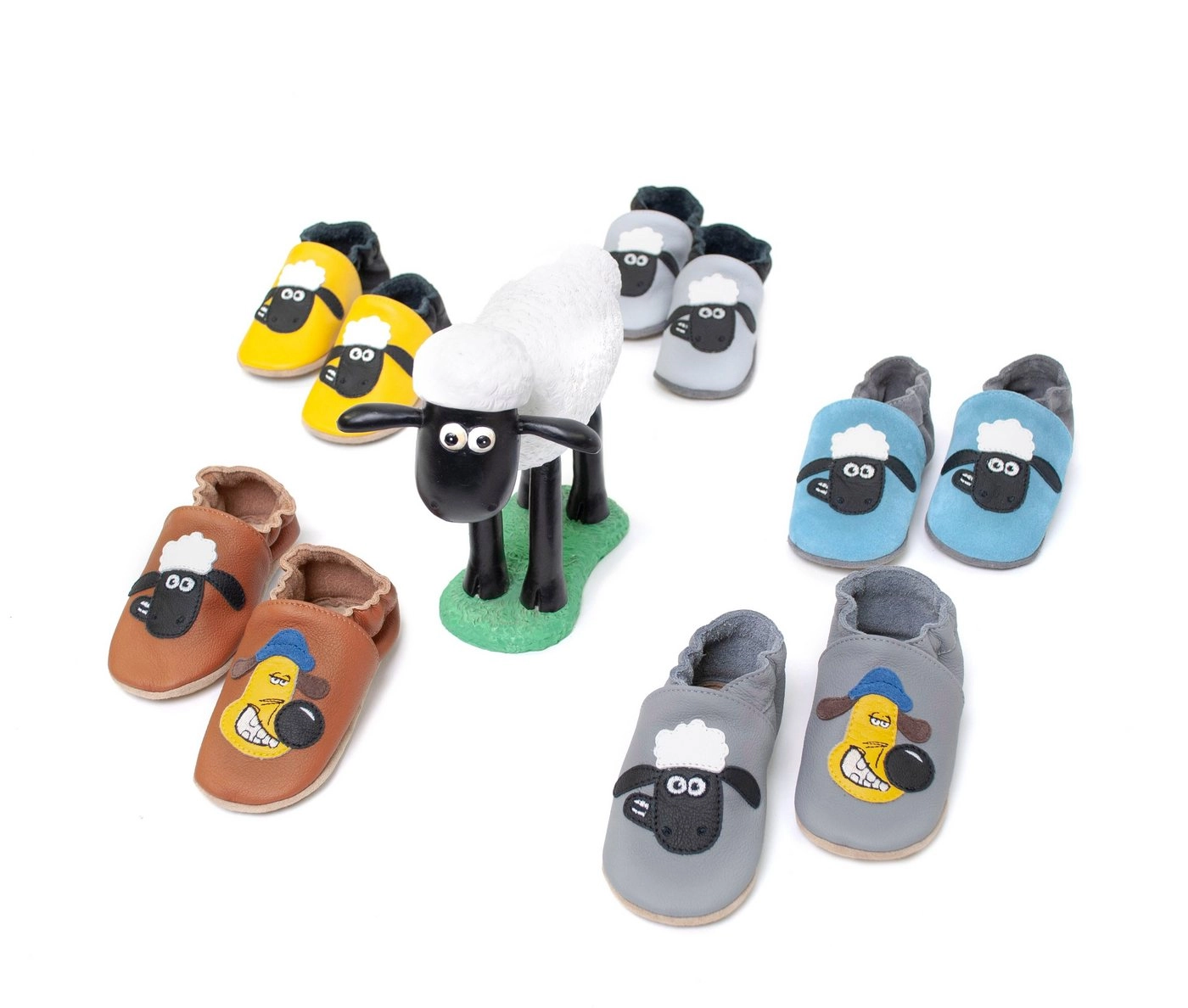 HOBEA-Germany »Kitaschuhe Hausschuhe Kinderschuhe mit Shaun das Schaf« Lauflernschuh