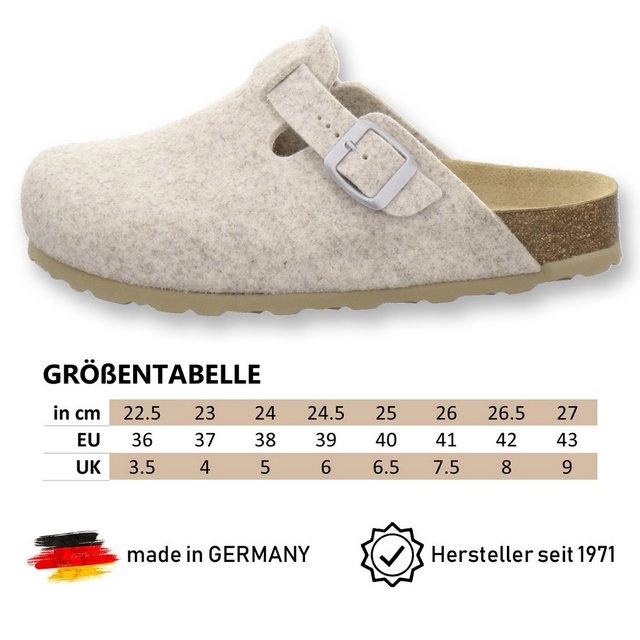 AFS-Schuhe »26900« Hausschuh für Damen aus Filz mit Fußbett, Made in Germany