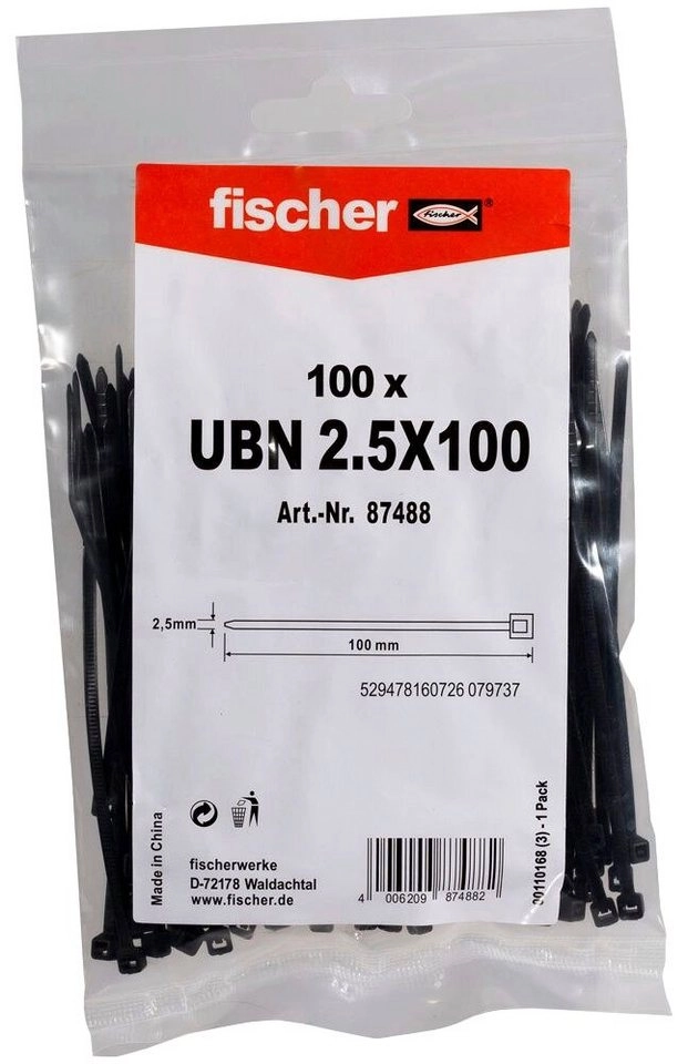UBN 2,5 x 100, Kabelbinder