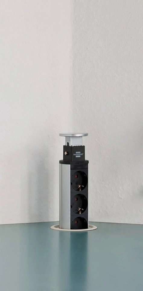 Tower Power versenkbare Steckdosenleiste 3-fach + 2 USB