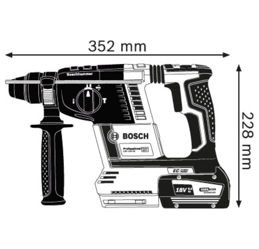 Akku-Bohrhammer GBH 18V-26 Professional, 18Volt