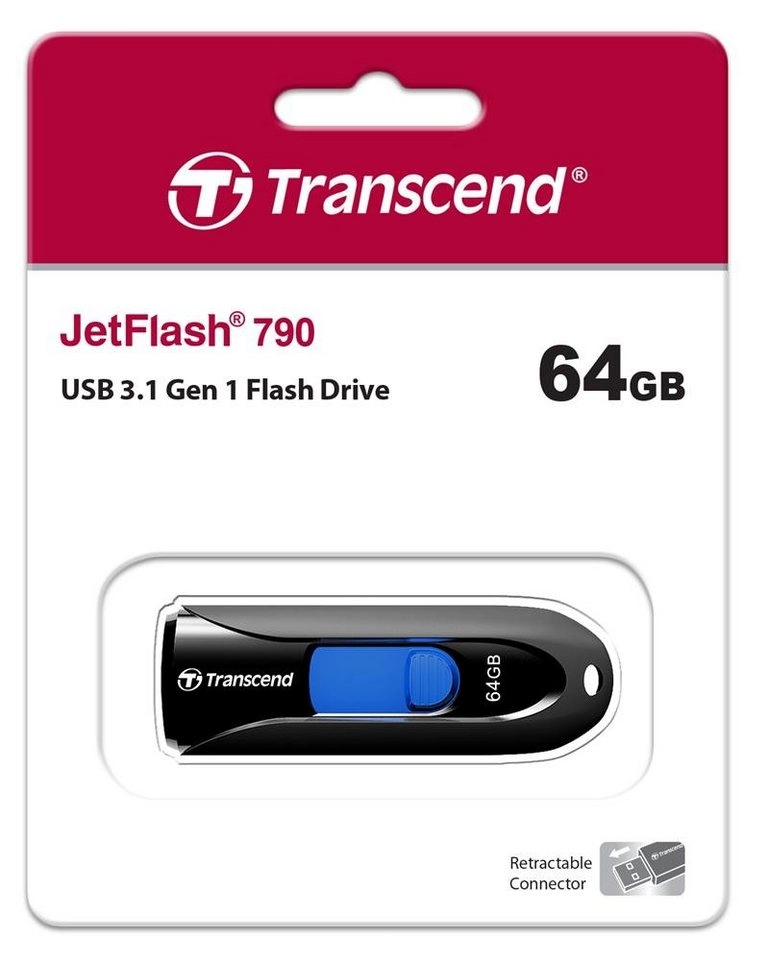 JetFlash 790K 64GB, USB-Stick