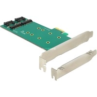 PCIe x1 > 2 x M.2 Key B Low Profi, Adapter