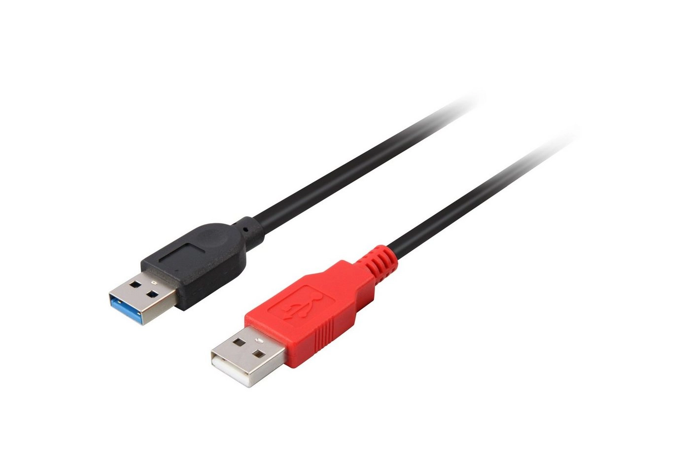 USB 3.2 Gen 1 Y-Kabel, USB-A Stecker + USB-A Stecker > USB-A Buchse