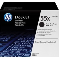 Toner schwarz 55X (CE255XD)