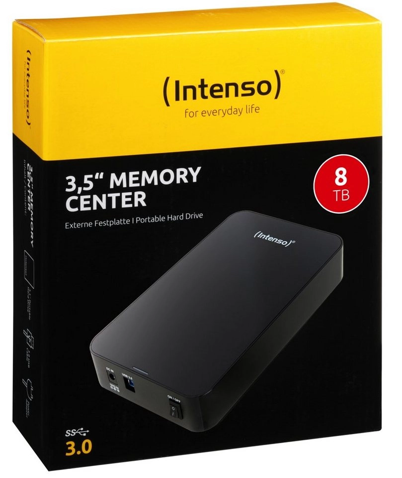 Memory Center 3,5" USB 3.0 8 TB, Externe Festplatte