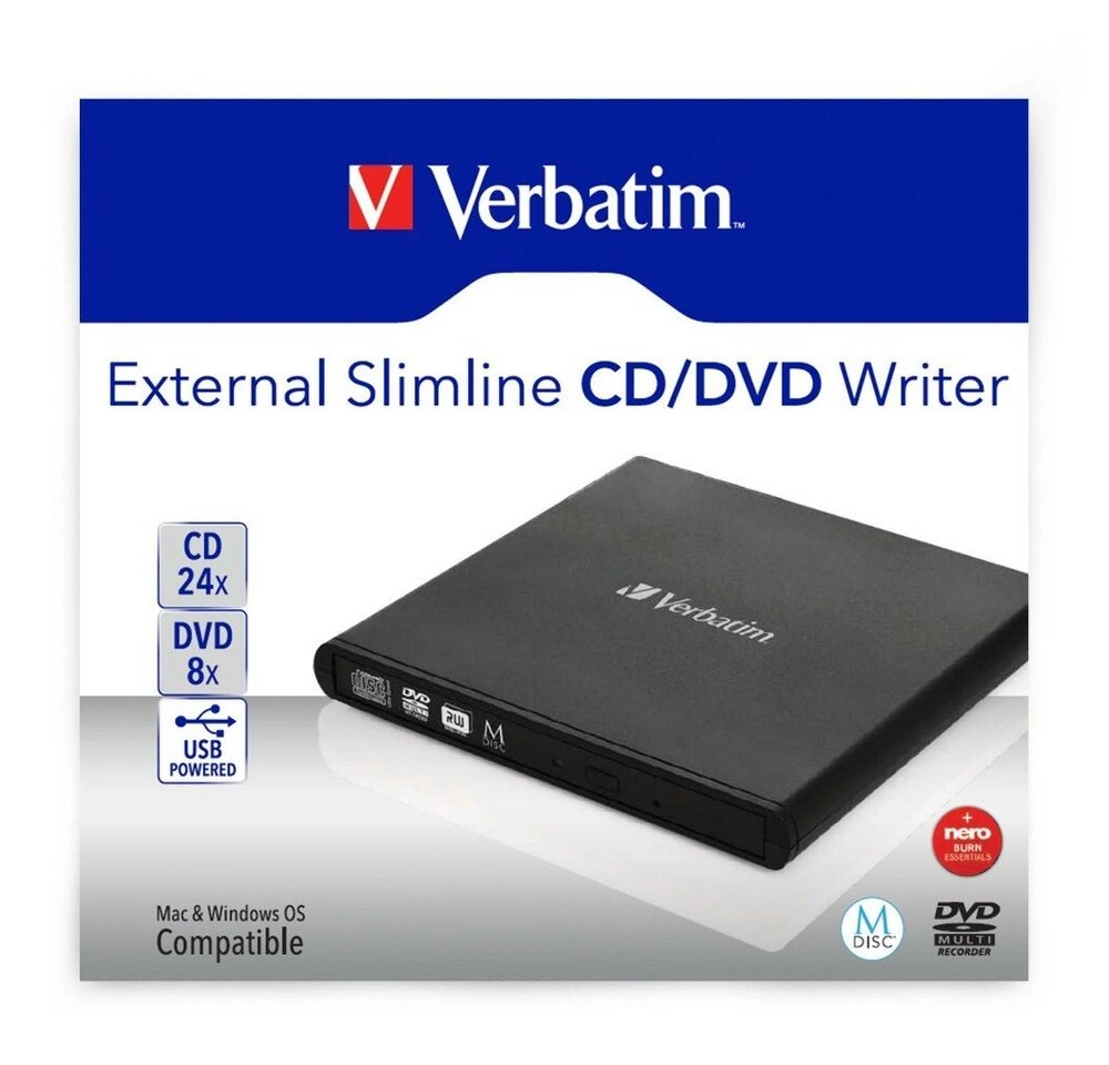 External Slimline CD/DVD Writer, externer DVD-Brenner