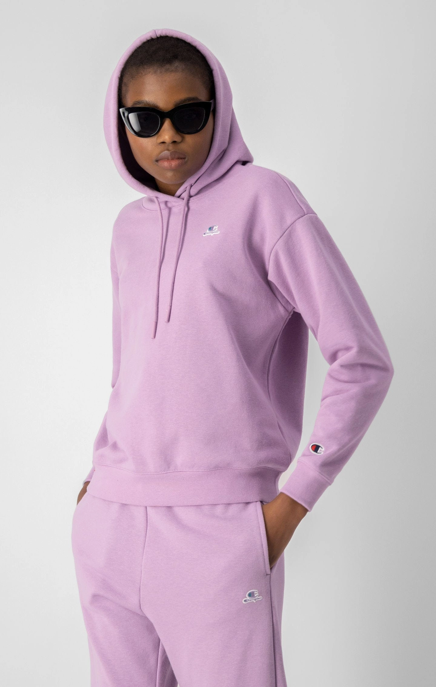 Kapuzenpullover mit Champion C-Sticklogo