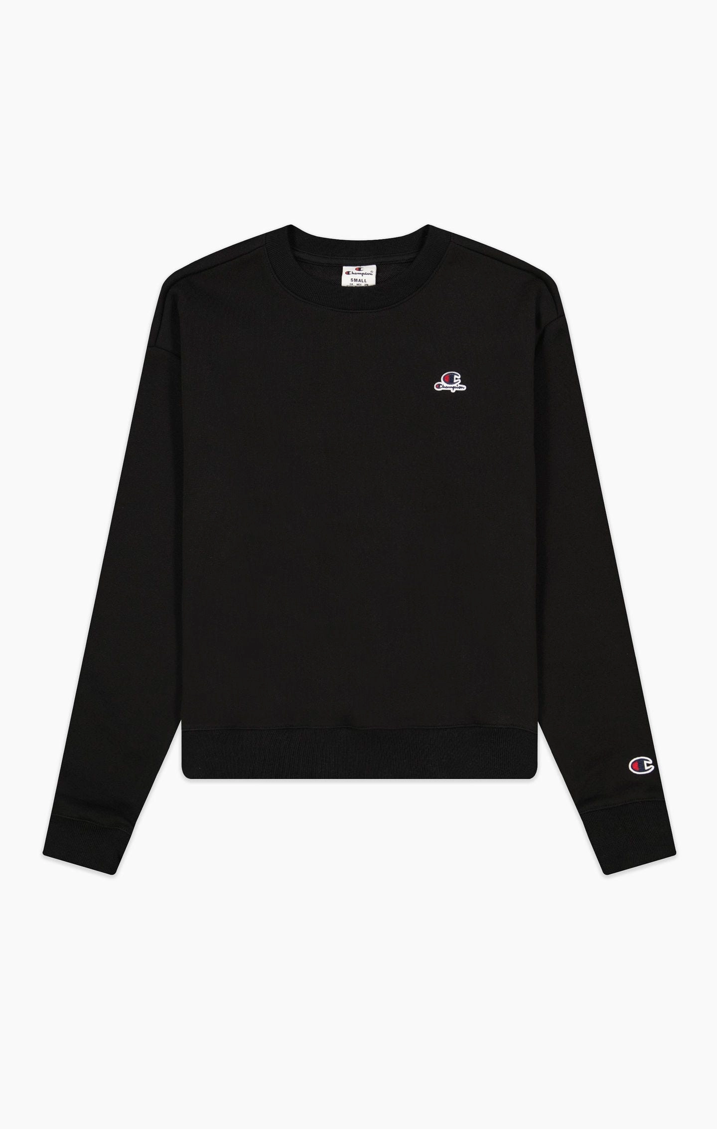 Sweatshirt in Kastenform mit Sticklogo