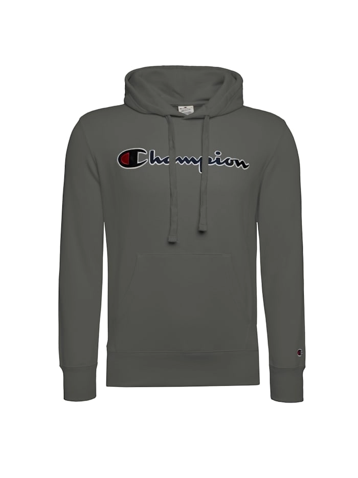 Kapuzenpullover mit gesticktem Logo-Schriftzug