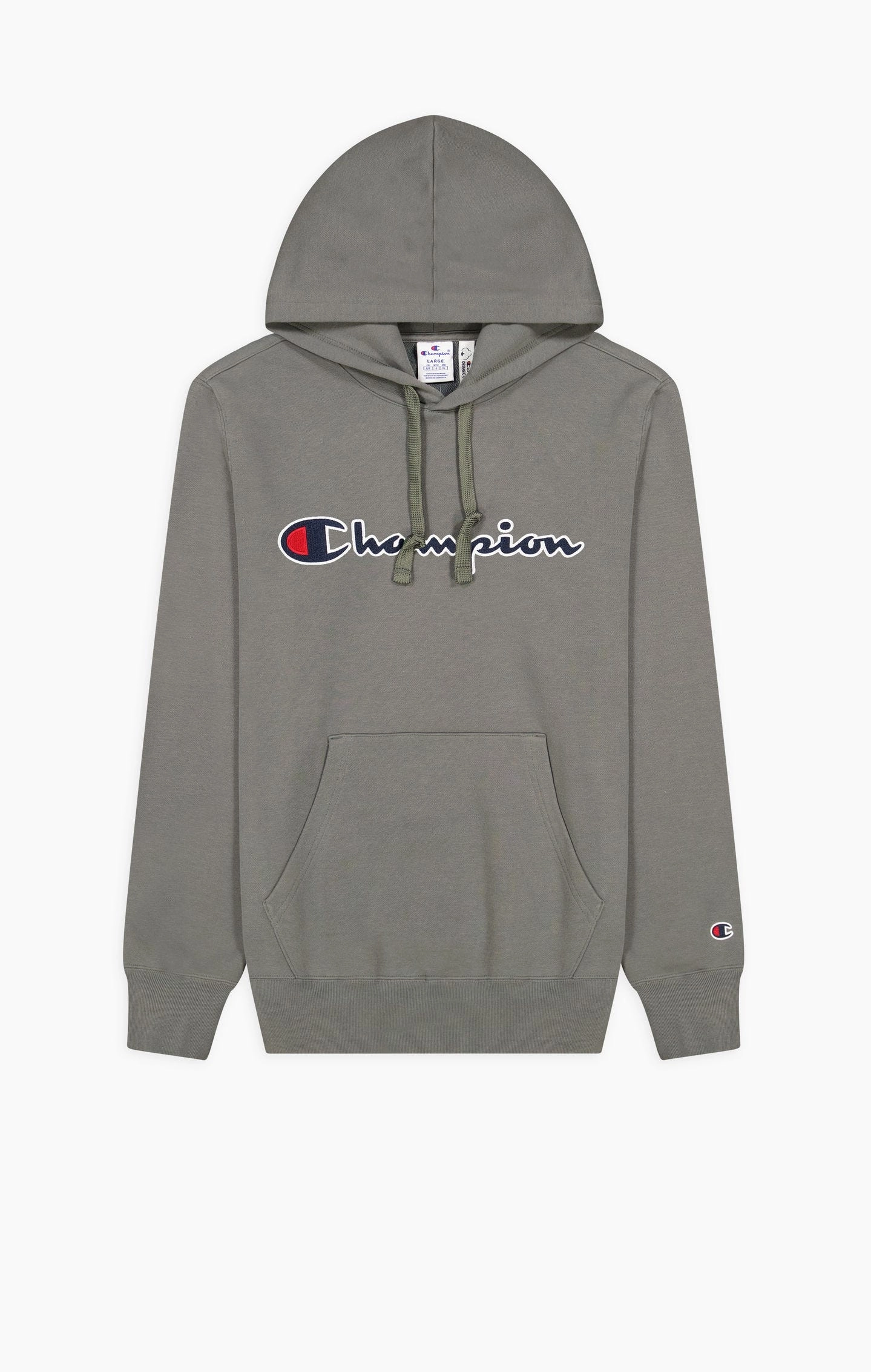 Kapuzenpullover mit gesticktem Logo-Schriftzug