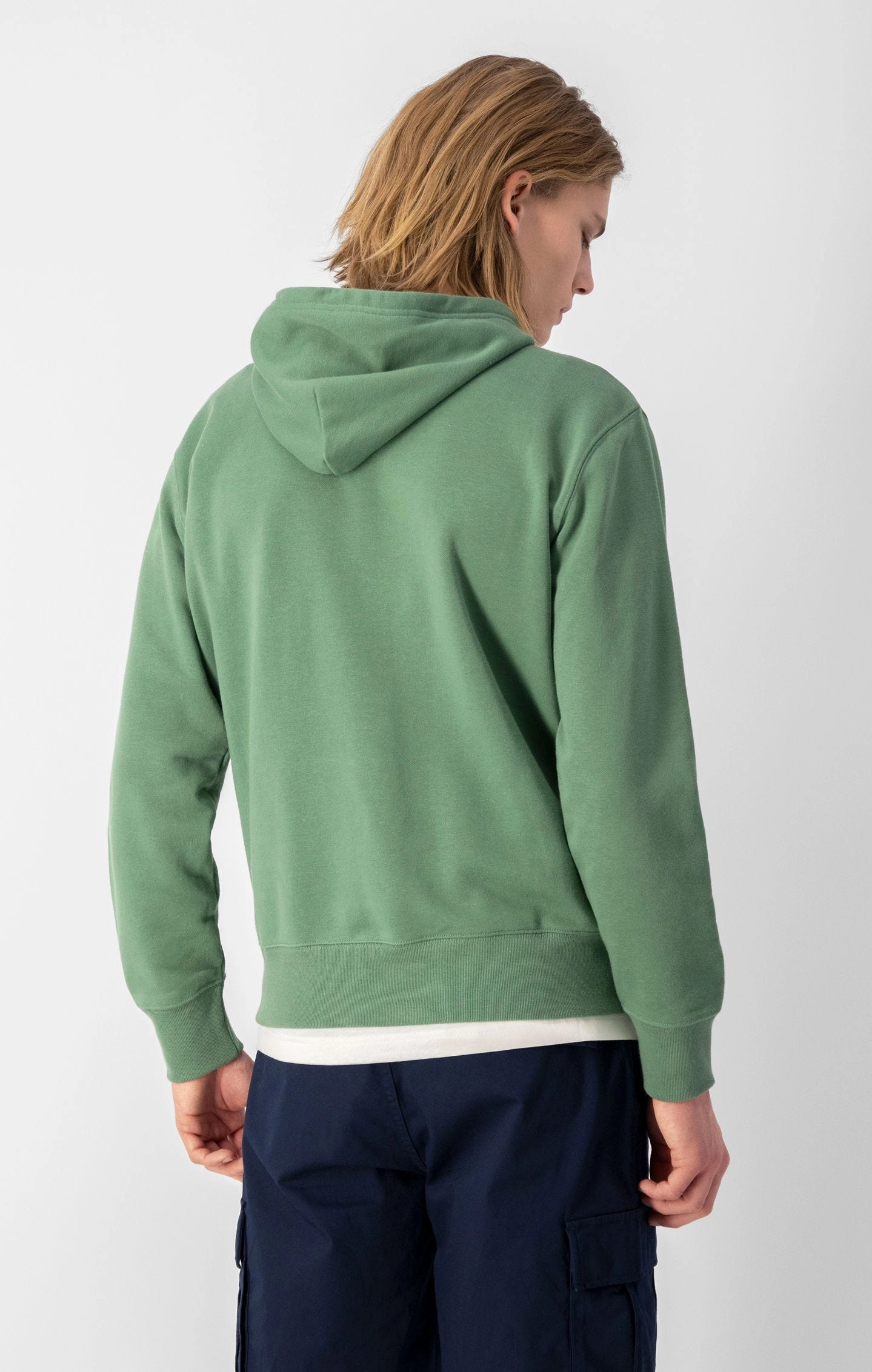 Kapuzenpullover mit gesticktem Logo-Schriftzug