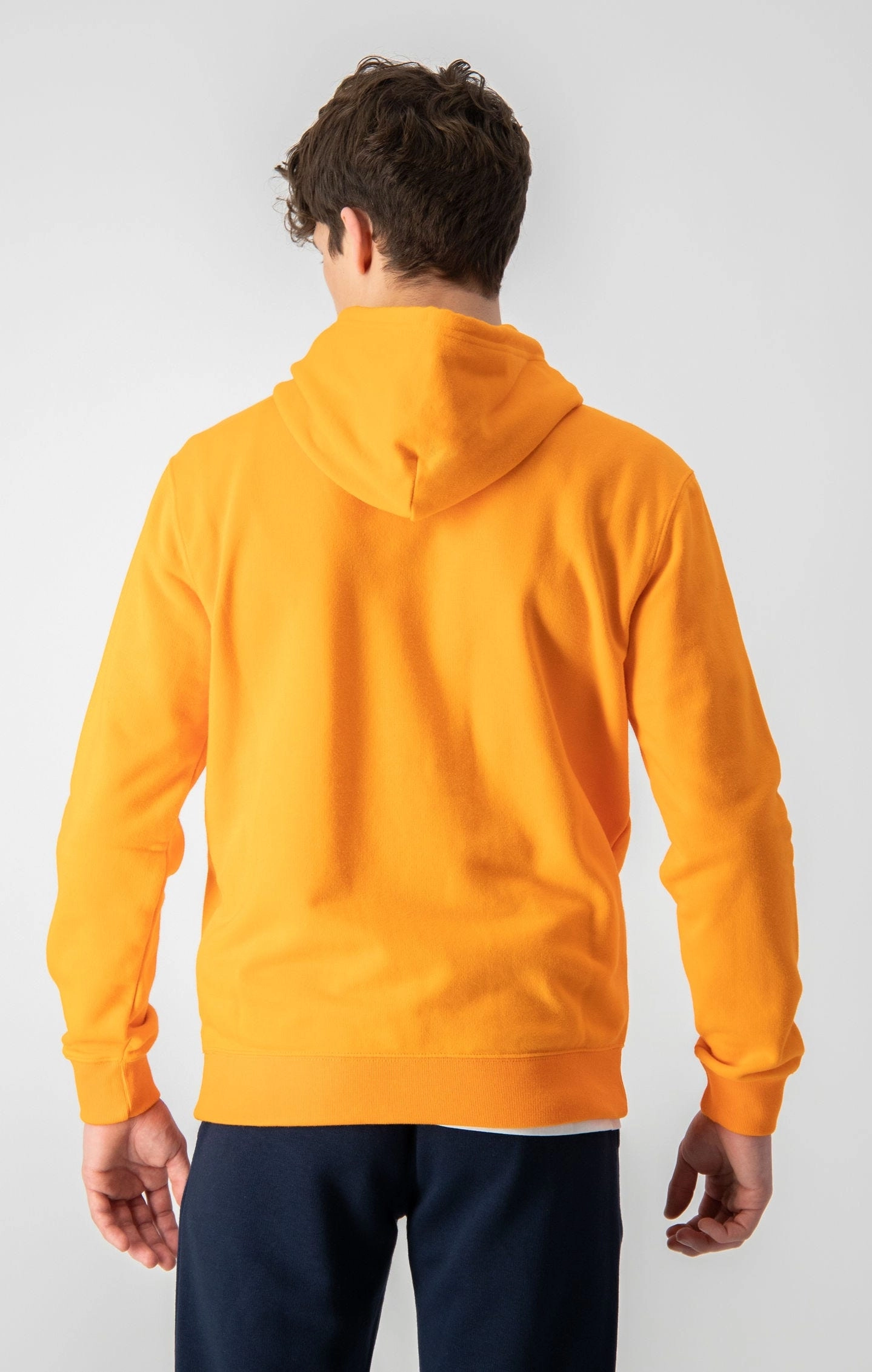 Kapuzenpullover mit kleinem Logo und Kordelzug