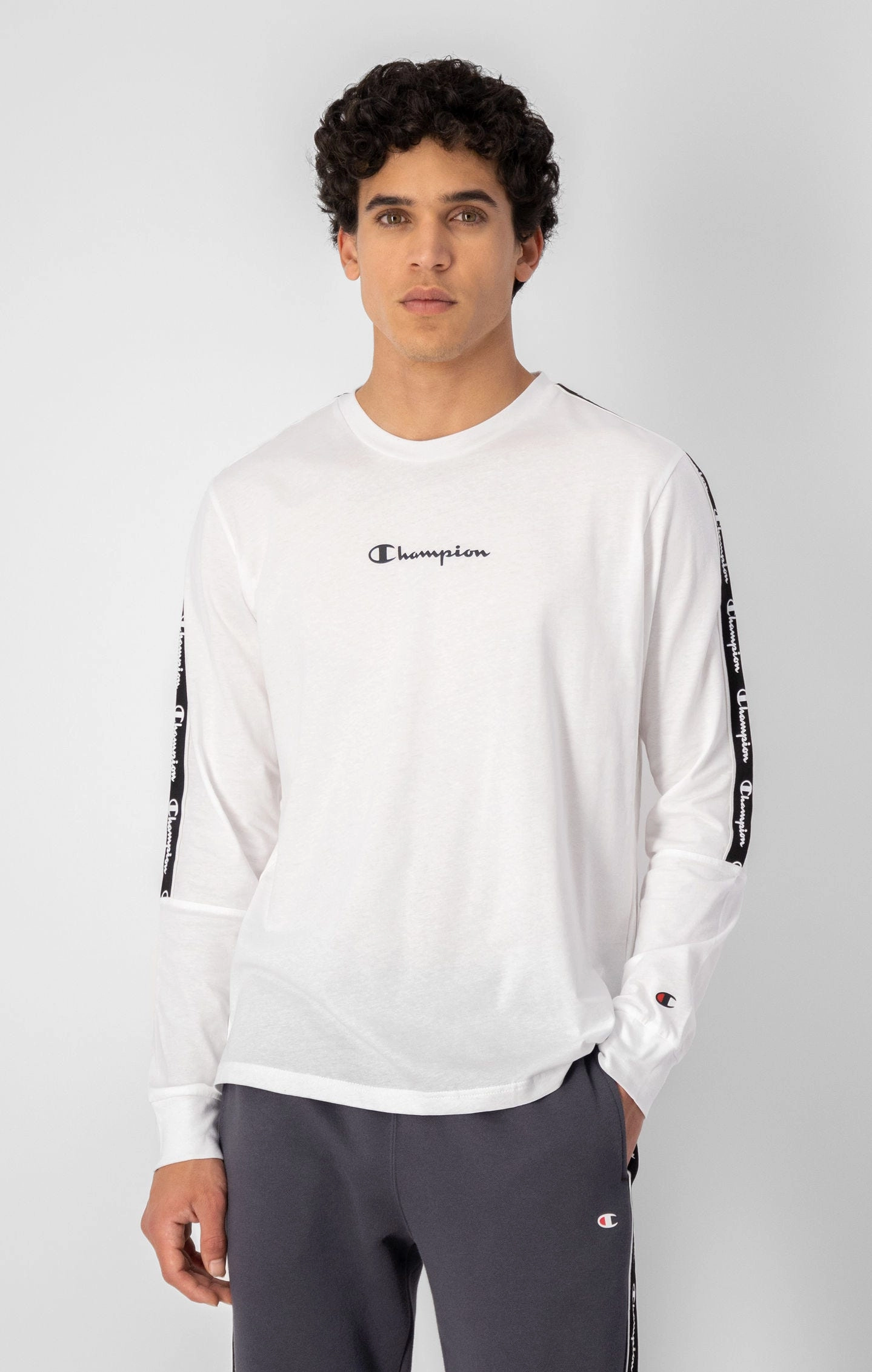 Sweatshirt aus Baumwollfleece mit Printlogo-Schriftzug