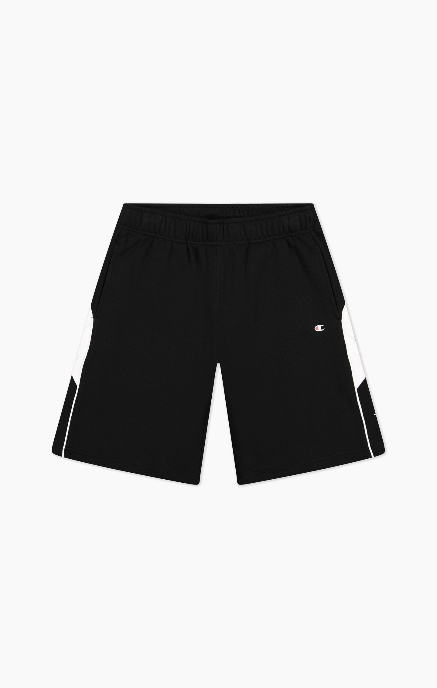 Fleece-Shorts mit seitlichen Details