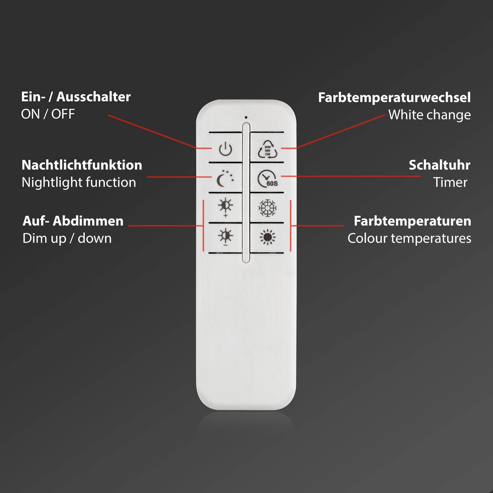 CCT LED Deckenleuchte, 50 cm, 30 W, 3600 lm, Gold-Braun