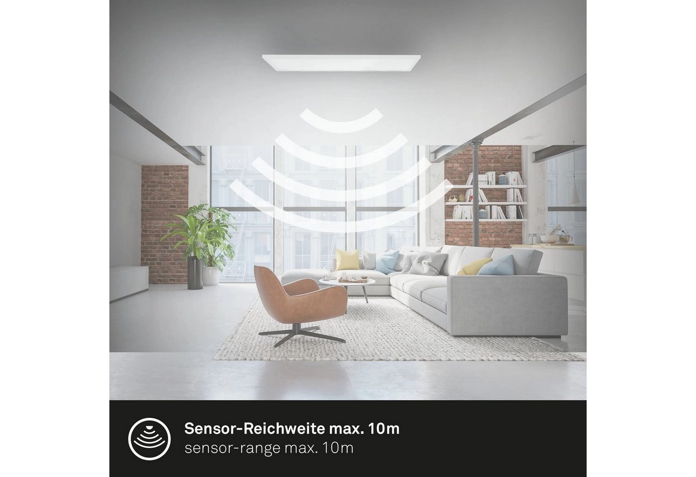 Sensor LED Panel, 119,5 cm, 4100 LUMEN, 38 WATT, Weiß