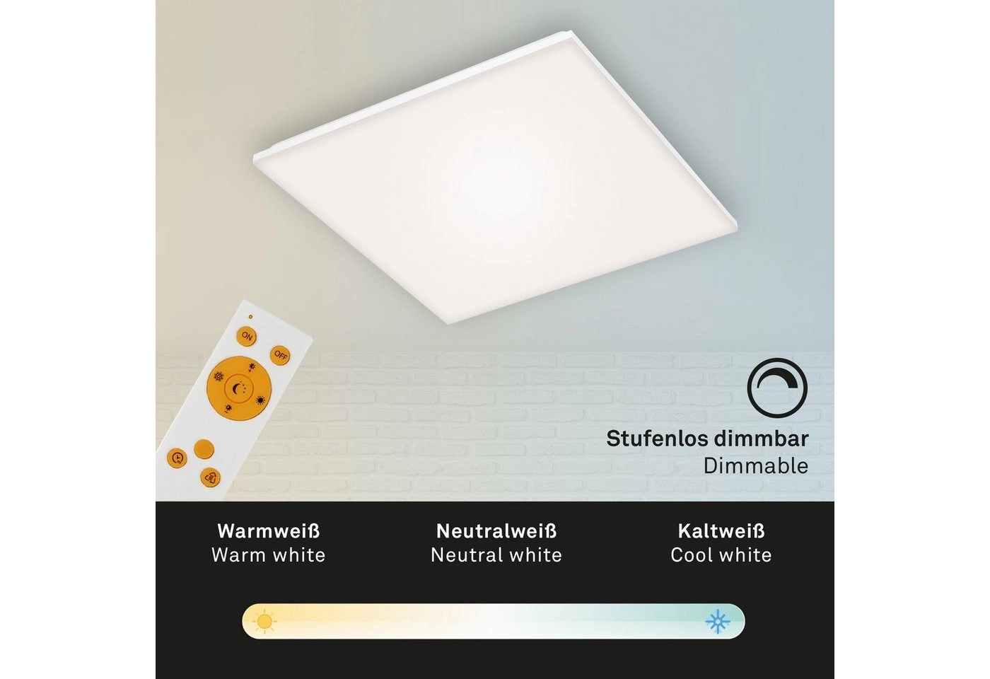FRAMELESS LED Panel, 59,5 cm, 3800 LUMEN, 38 WATT, Weiß