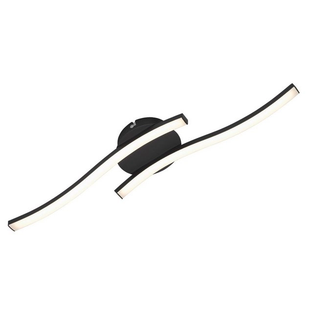 LED Wand- und Deckenleuchte, 55,5 cm, 12 W, Schwarz