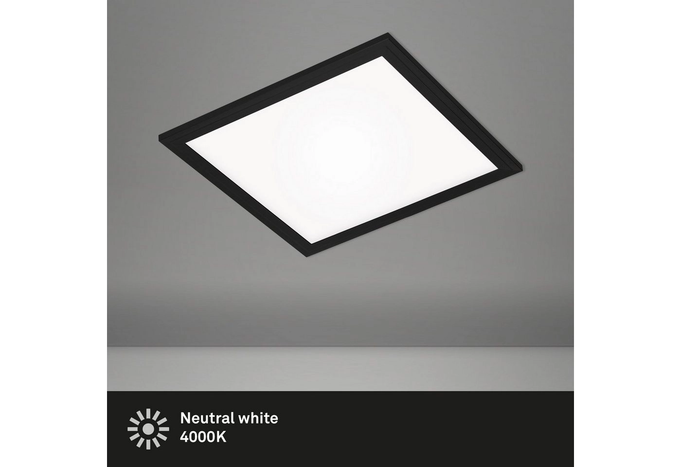 SLIM LED Panel, 29,5 cm, 12W , Schwarz