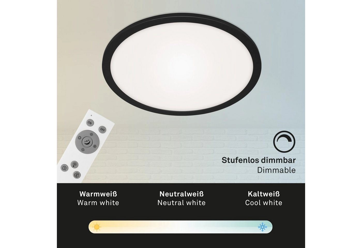 LED Panel, Nachtlicht, Dimmbar, Farbtemperatursteuerung