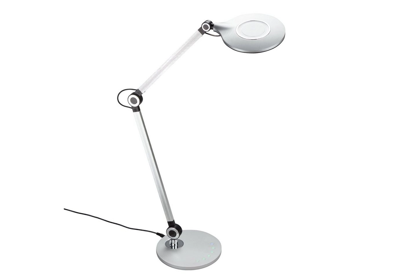 CCT LED Schreibtischleuchte, Ø 20 cm, 9 W, Silber