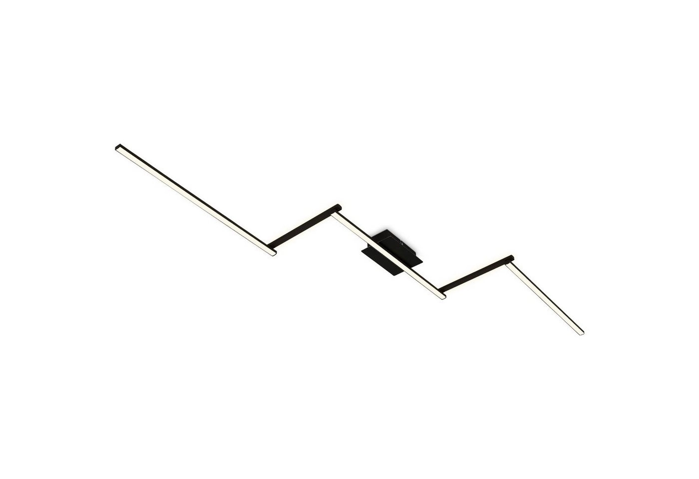 LED Deckenleuchte, 227,2 cm, 24 W, Schwarz