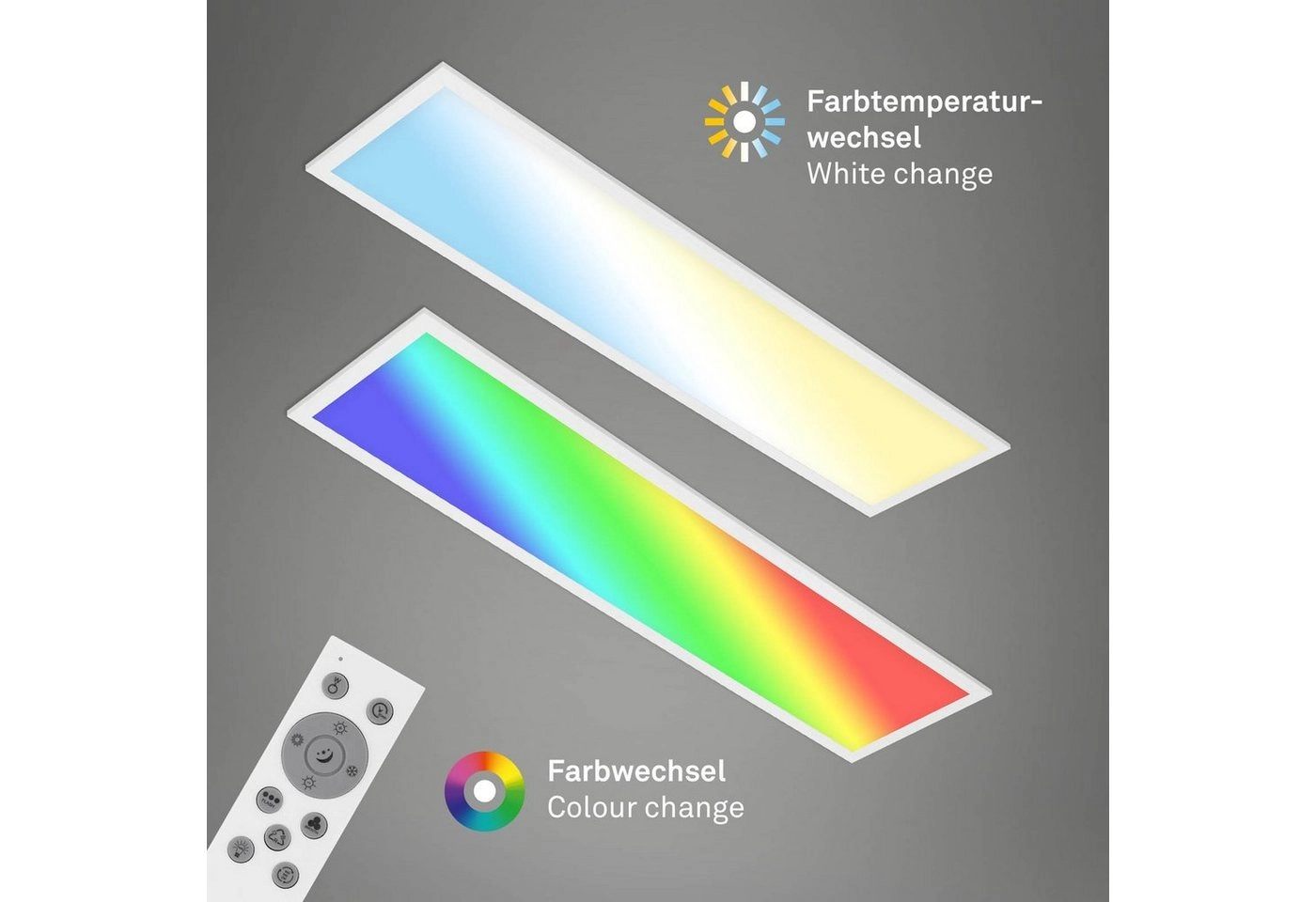 RGB CCT LED Panel, 100 cm, 24 W, Weiß