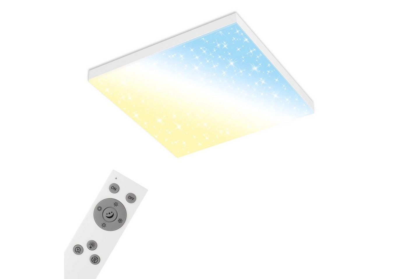 Sternenhimmel CCT LED Panel, 45cm, 24 W, 2500 lm, Weiß