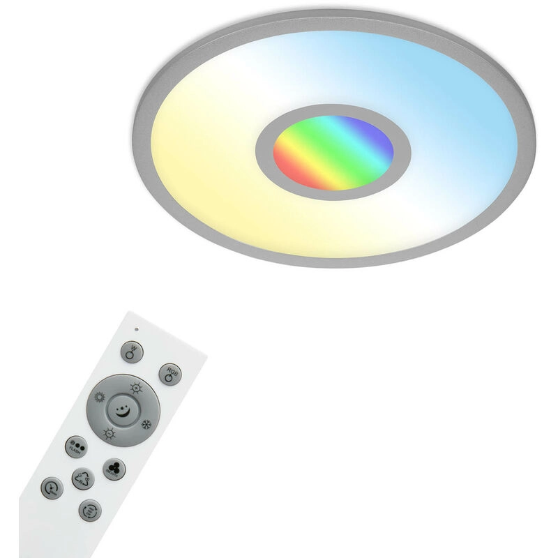 CCT LED Panel, RGB Centerlight, Ø 45 cm, 24 W, 2400 lm, Silber