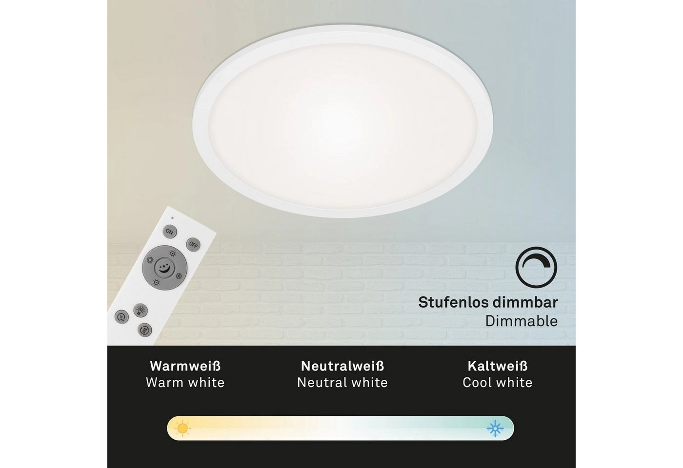 LED Panel, Nachtlicht, Dimmbar, Farbtemperatursteuerung