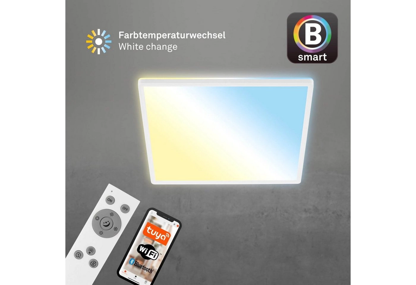 CCT LED Panel, 42 cm, 22 W, 3000 lm, Weiß