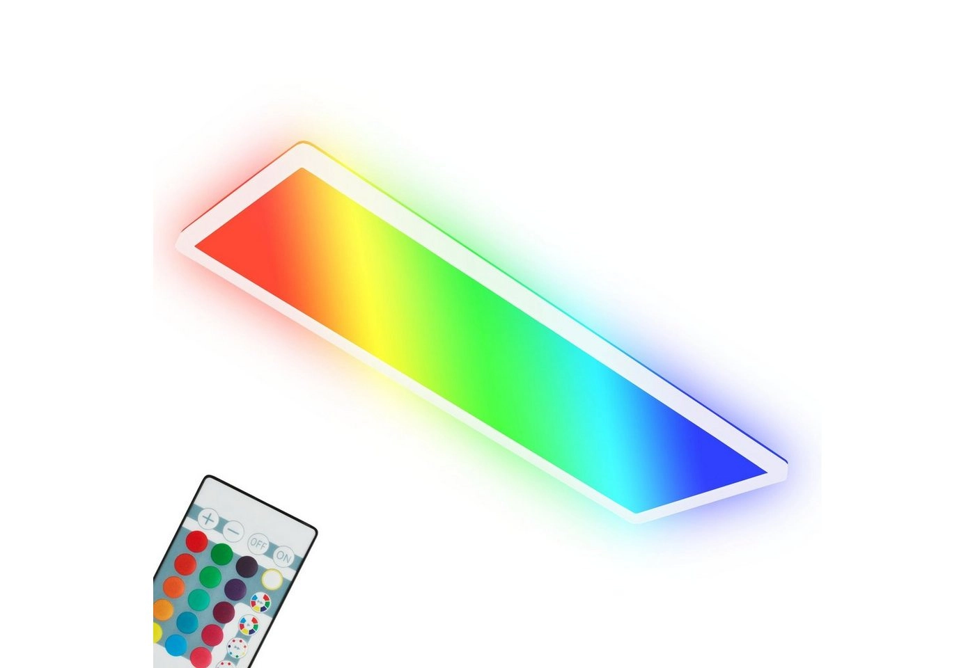 Ultraflaches RGB/W-LED Panel mit Backlight, 42 cm, 1x LED, 22 W, 3000 lm, weiß