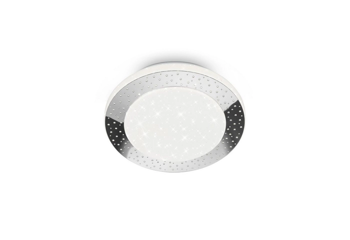 LED-Deckenleuchte, Ø 28 cm, LED-Platine, 15 W, 1600 lm, chrom