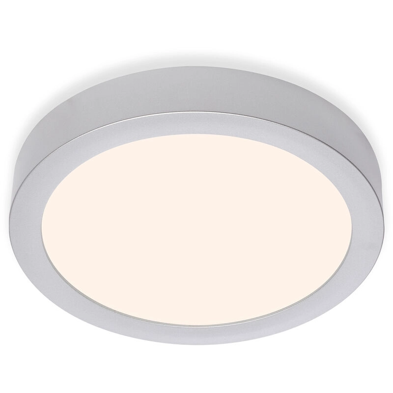 LED Deckenleuchte, Ø 22,5 cm, 16,5 W, Chrom-Matt