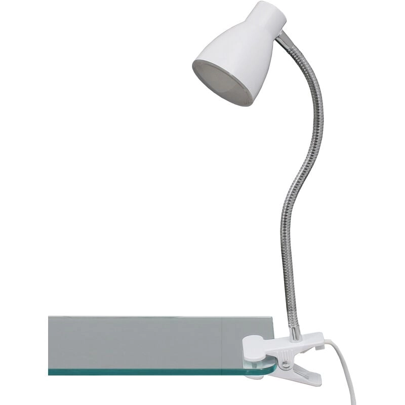 LED Klemmleuchte, 28,5 cm, 2,5 W, Weiß