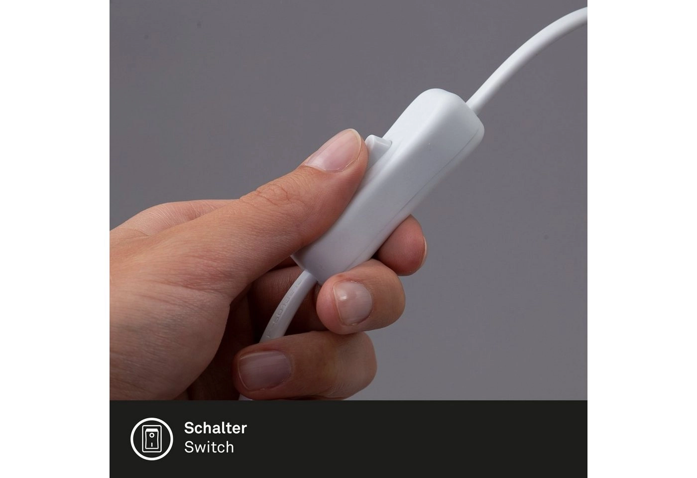 LED Klemmleuchte, 28,5 cm, 2,5 W, Weiß