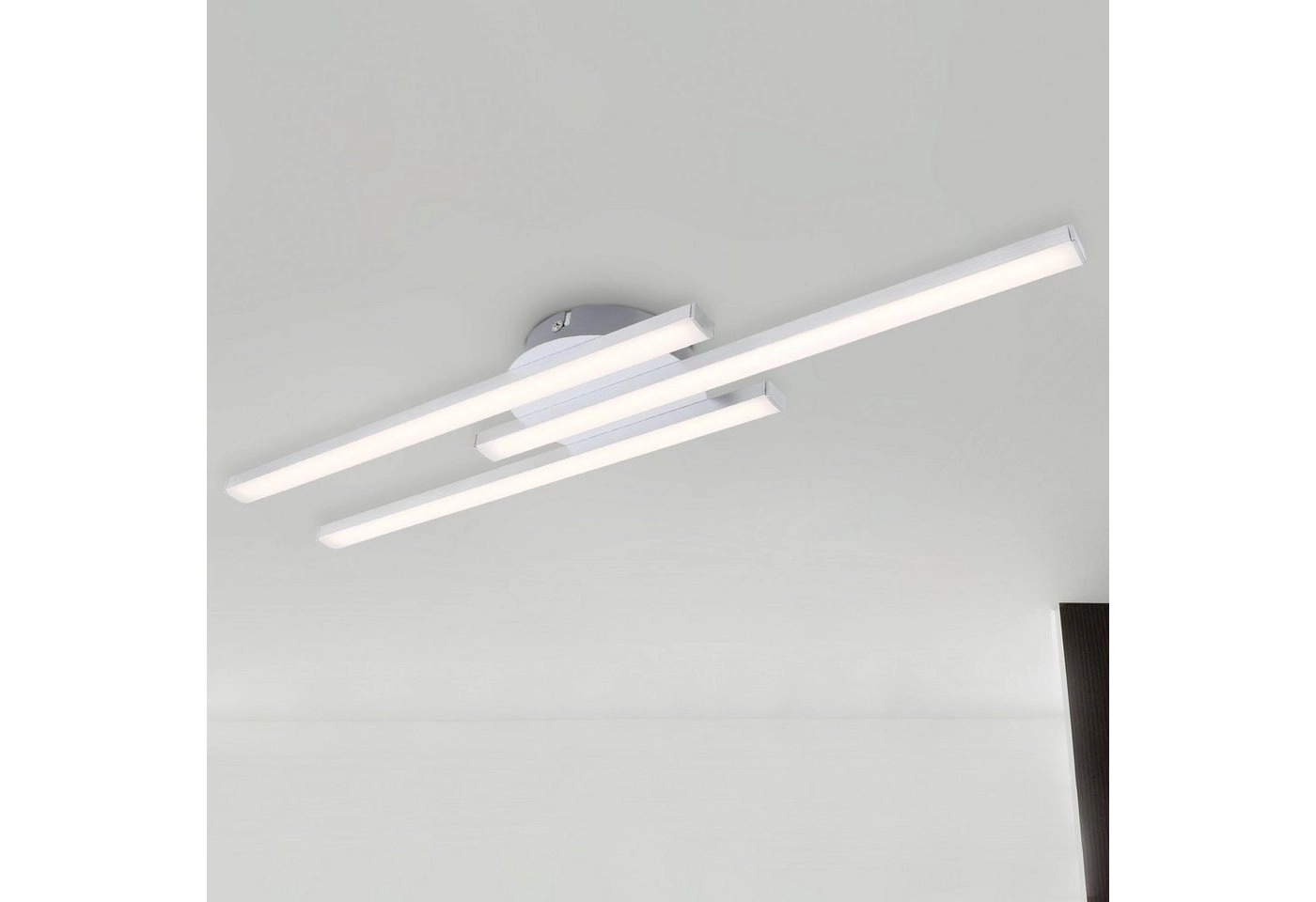 LED Wand- und Deckenleuchte, 56,5 cm, 18 W, Alu