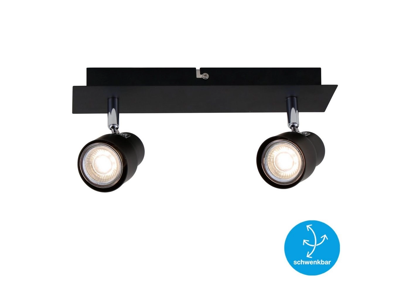 LED Spot Deckenleuchte, 29 cm, 10 W, Schwarz