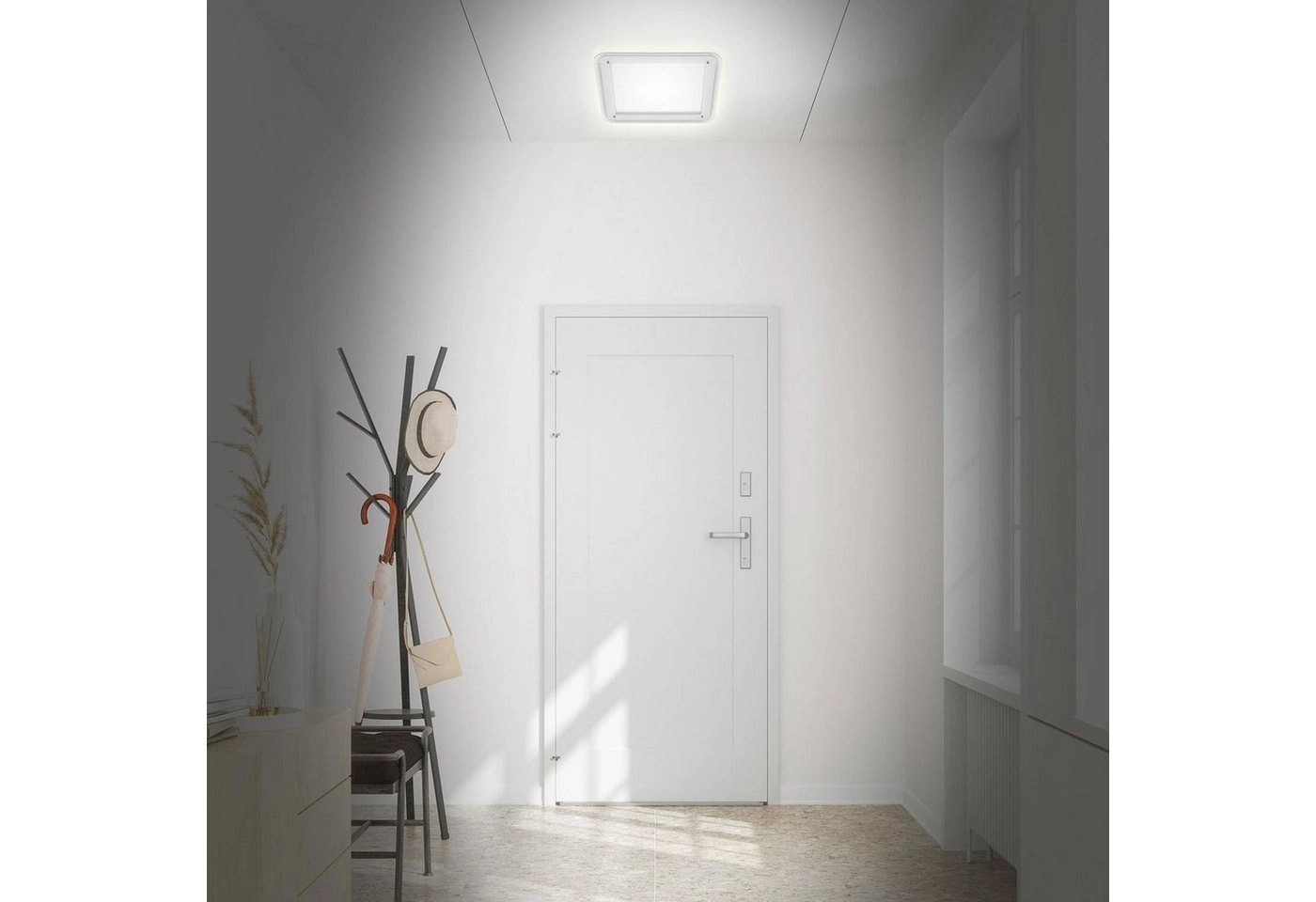 LED Deckenleuchte, 52 cm, 18 W, Weiß