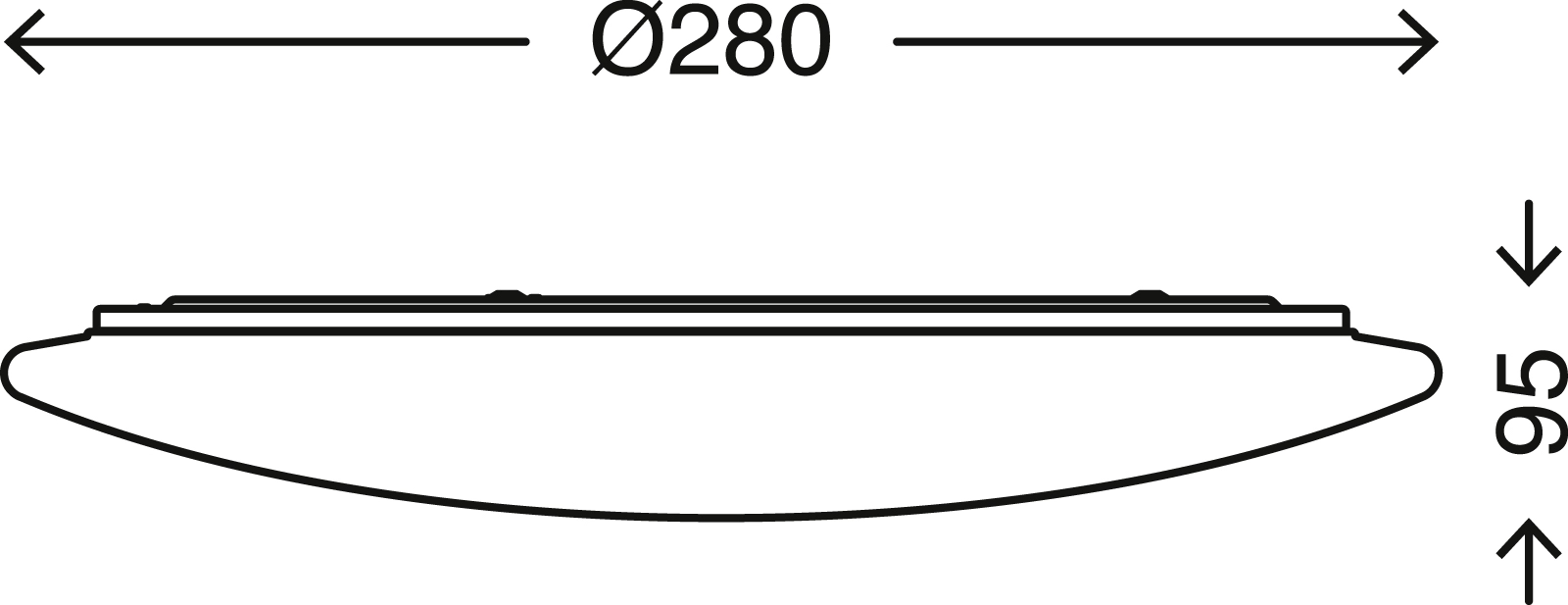 STERNENHIMMEL LED Deckenleuchte, Ø 28 cm, 12 W, Weiß