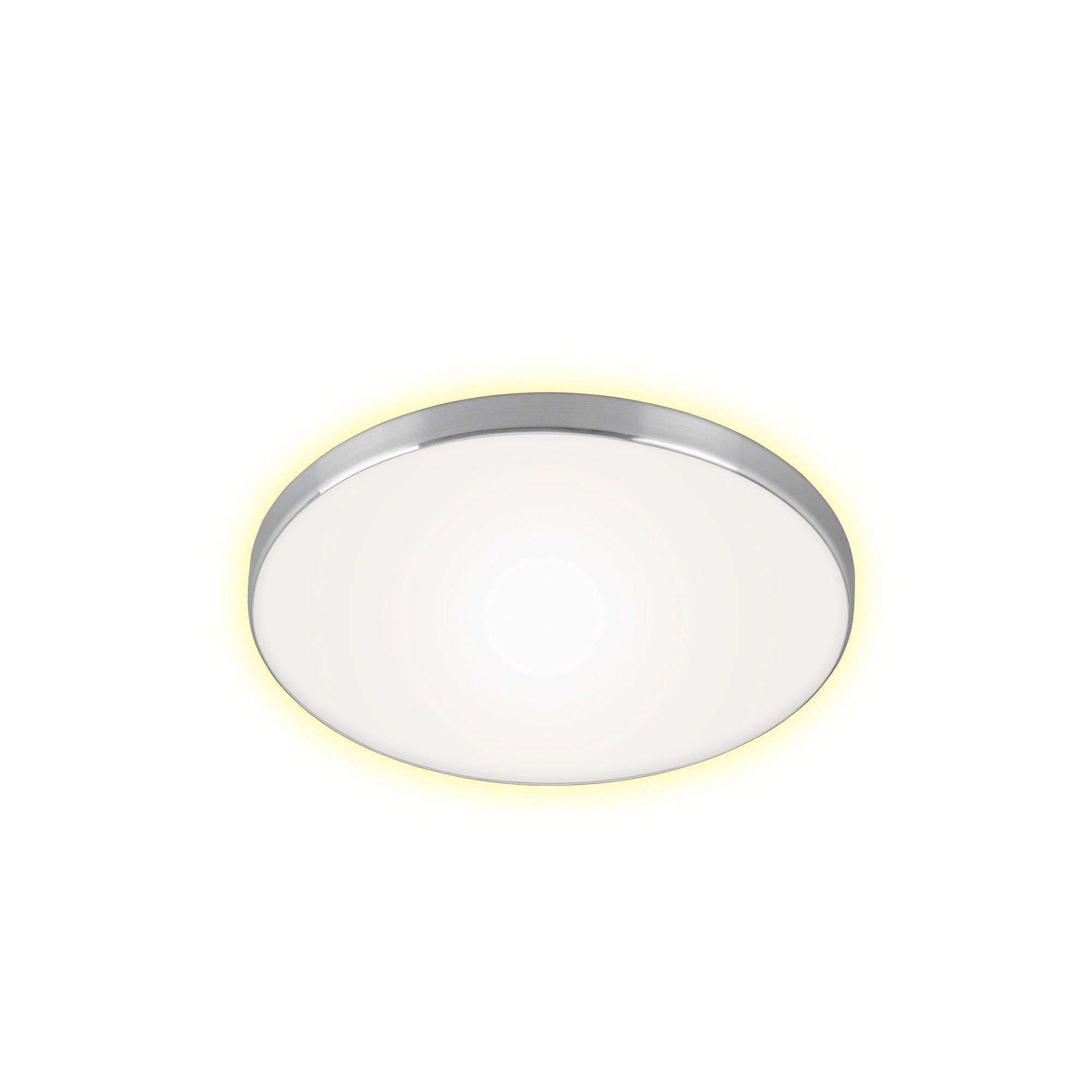 LED Deckenleuchte, Ø 35,5 cm, 18 W, Alu-Weiß