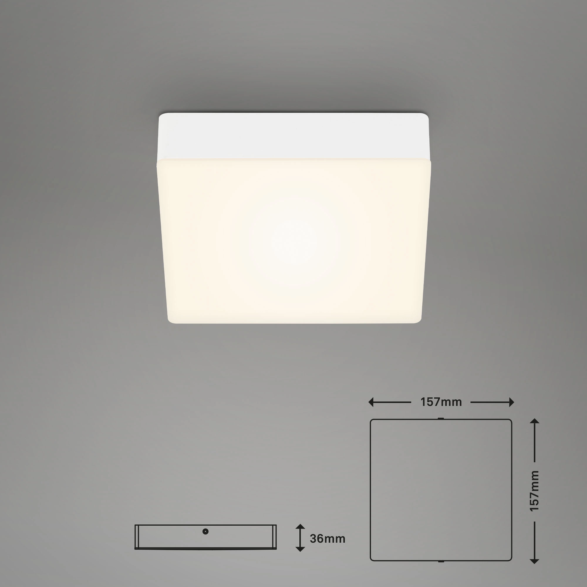 LED Deckenleuchte, 15,7 cm, 11 W, Weiß