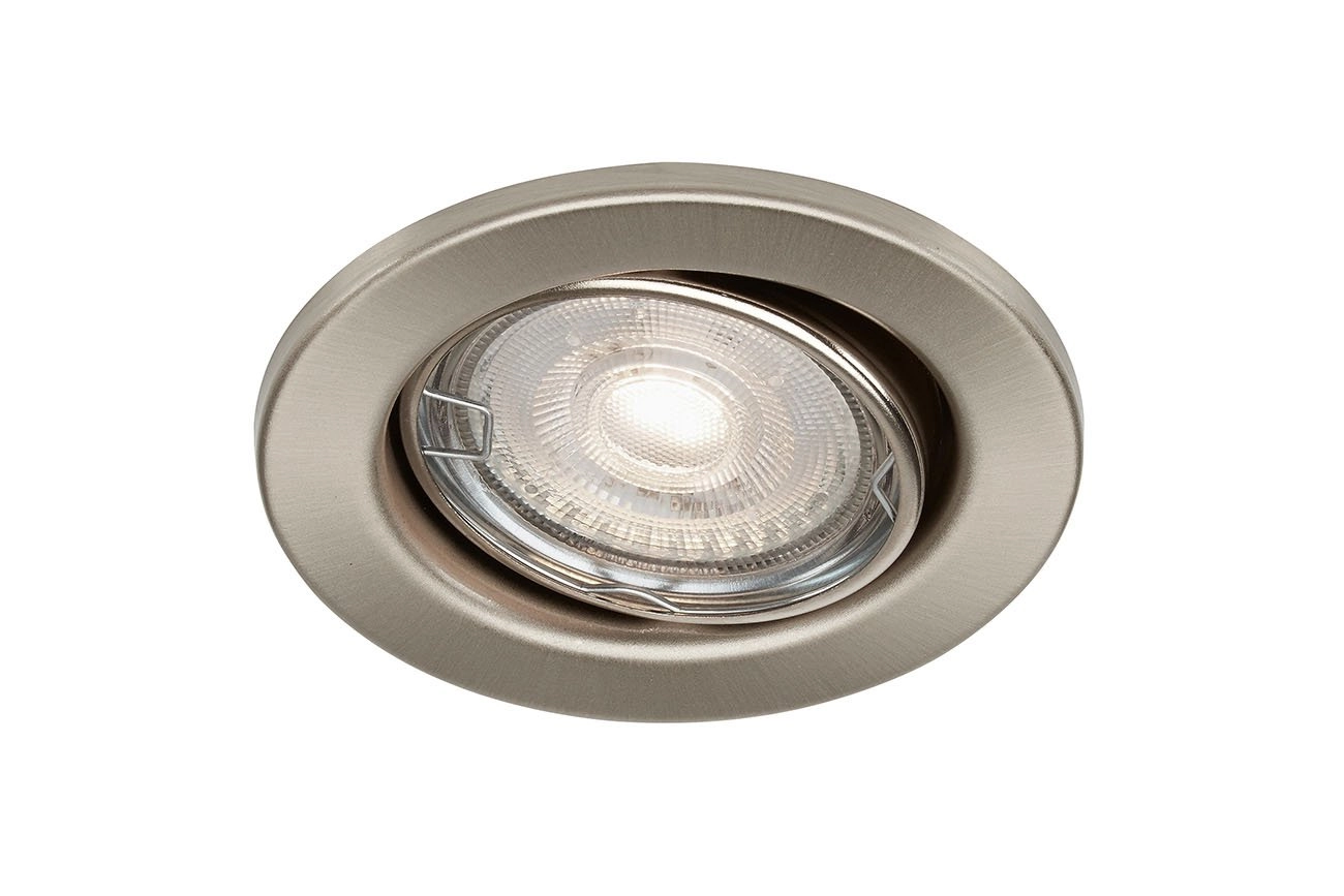 LED Einbauleuchte, Ø 8,6 cm, 5 W, Matt-Nickel