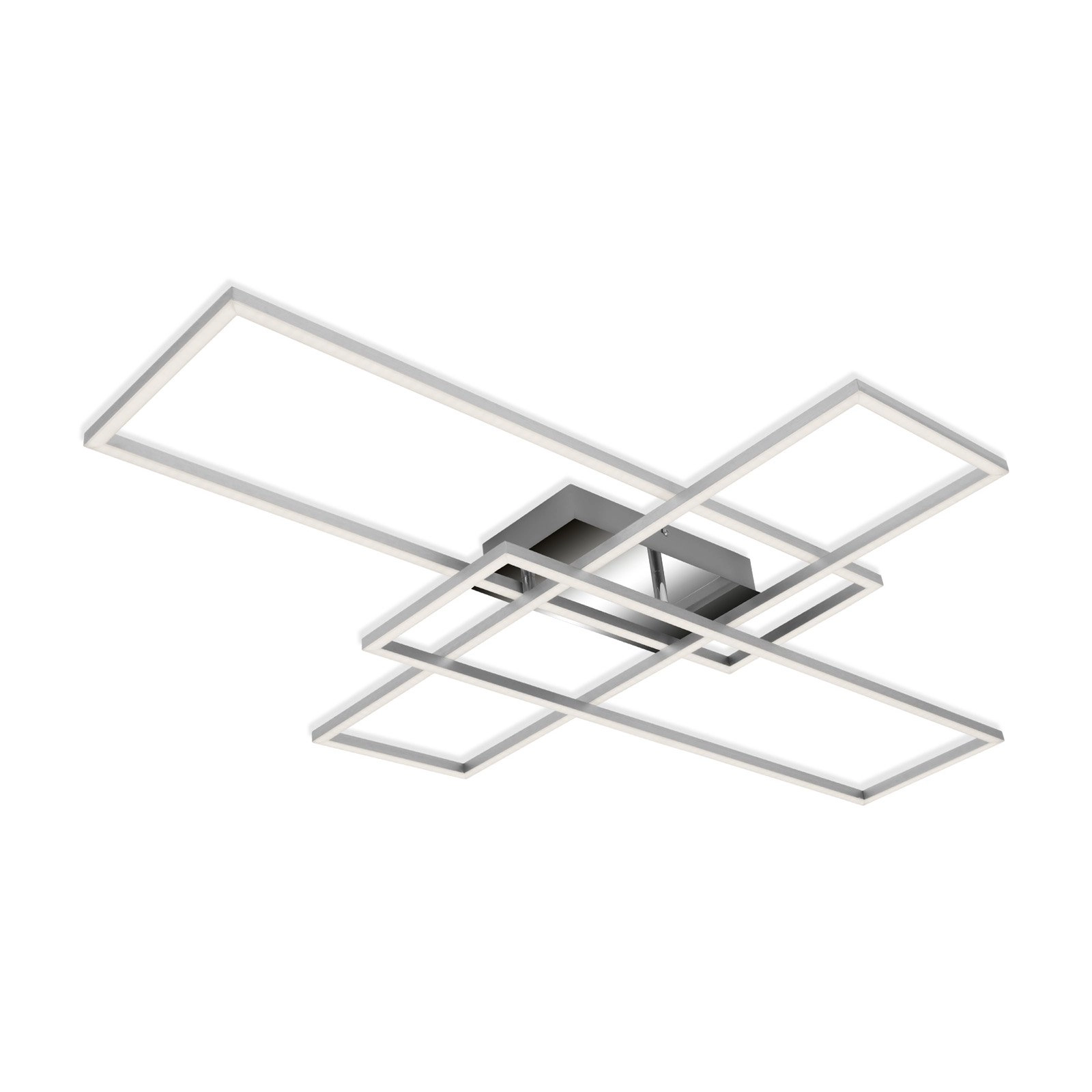 CCT LED Deckenleuchte, 104 cm, 50 W, Chrom