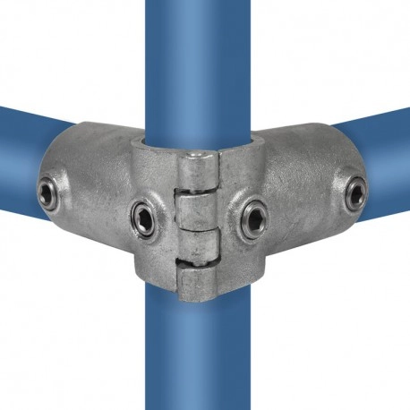 Rohrverbinder | Aufklappbare Winkelverbindung 90° - Typ 20OE - 48,3 mm | Temperguss | KLEMP