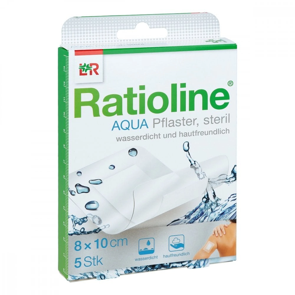 Ratioline aqua Duschpflaster Plus 8x10 cm steril