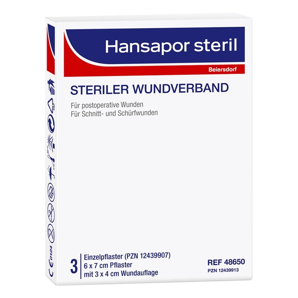 Hansapor steril Wundverband 6x7 cm