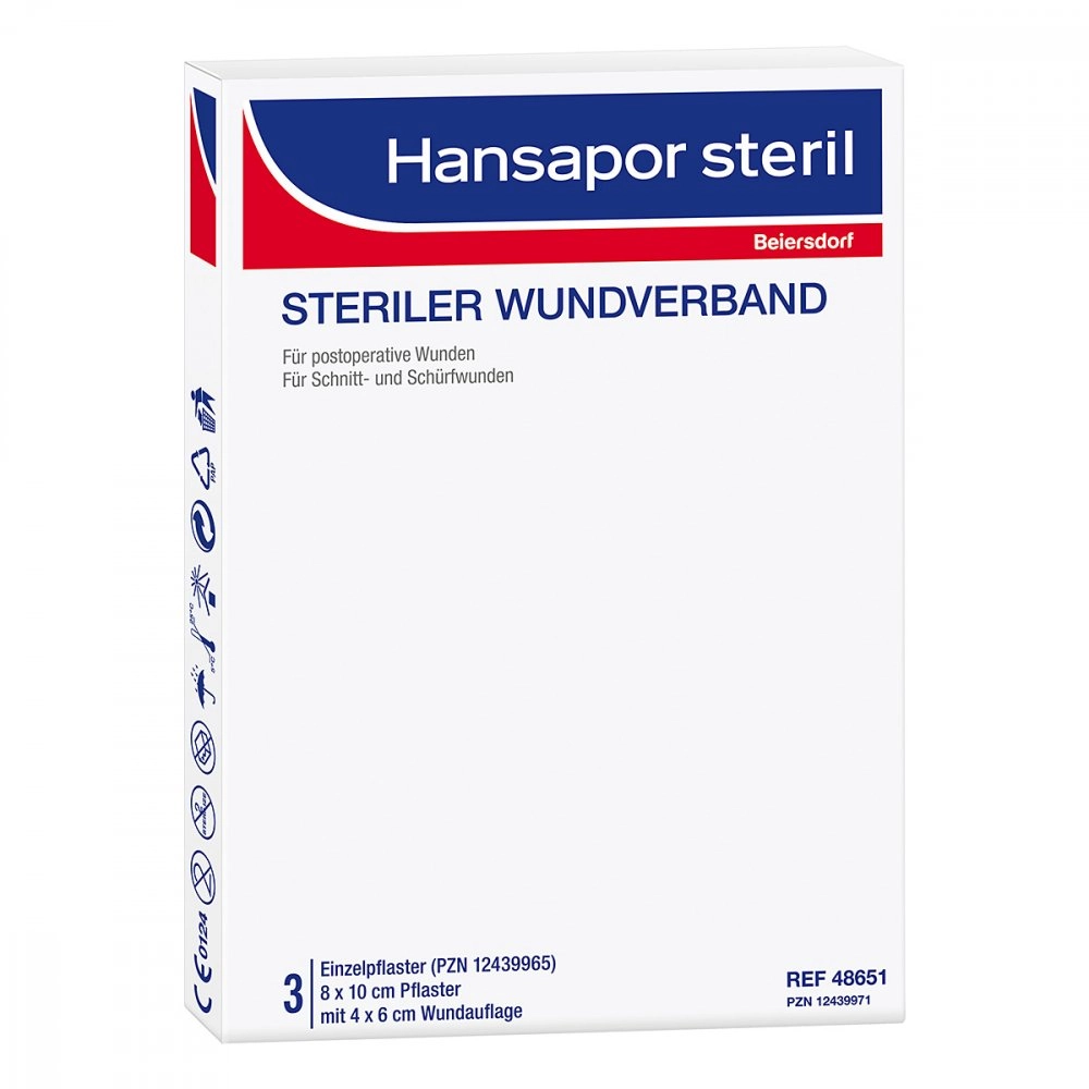 Hansapor steril Wundverband 8x10 cm